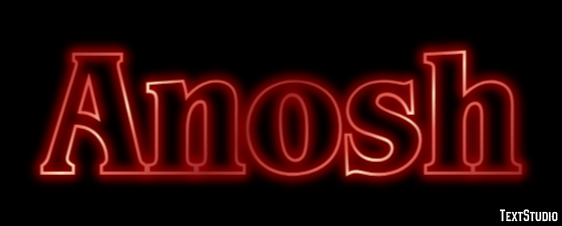 Anosh Text Effect
