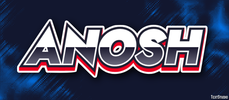 Anosh Text Effect