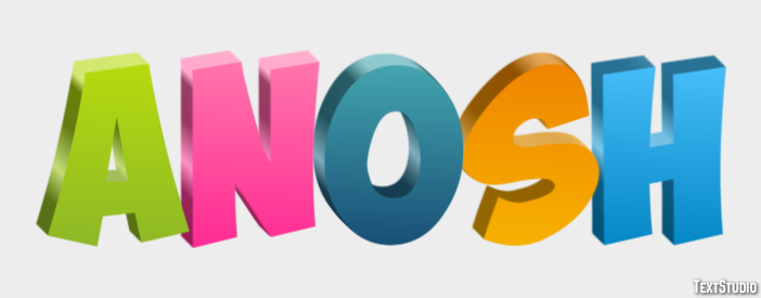 Anosh Text Effect