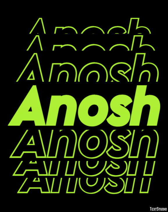Anosh テキスト効果