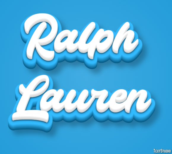 Ralph Lauren Texteffekt
