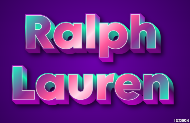 Ralph Lauren Texteffekt