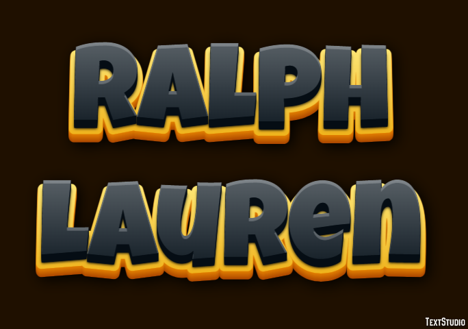 Ralph Lauren Texteffekt