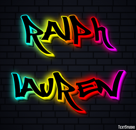 Ralph Lauren Texteffekt