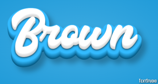 Brown Text Effect