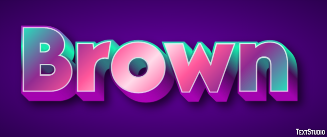 Brown Text Effect