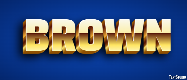 Brown Text effect