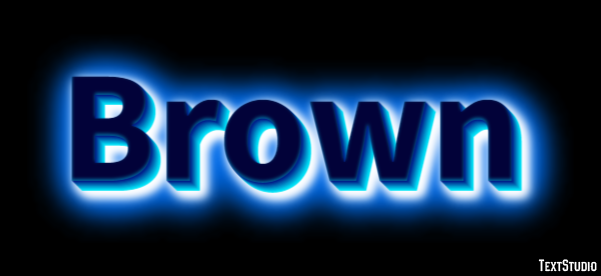 Brown Text Effect