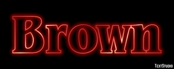 Brown Text Effect
