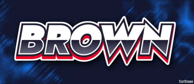 Brown Text Effect