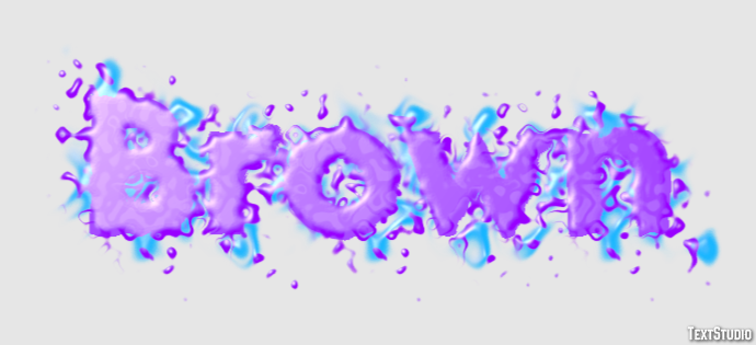Brown Text effect