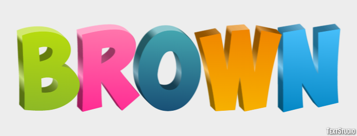 Brown Text Effect