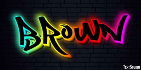 Brown Text Effect