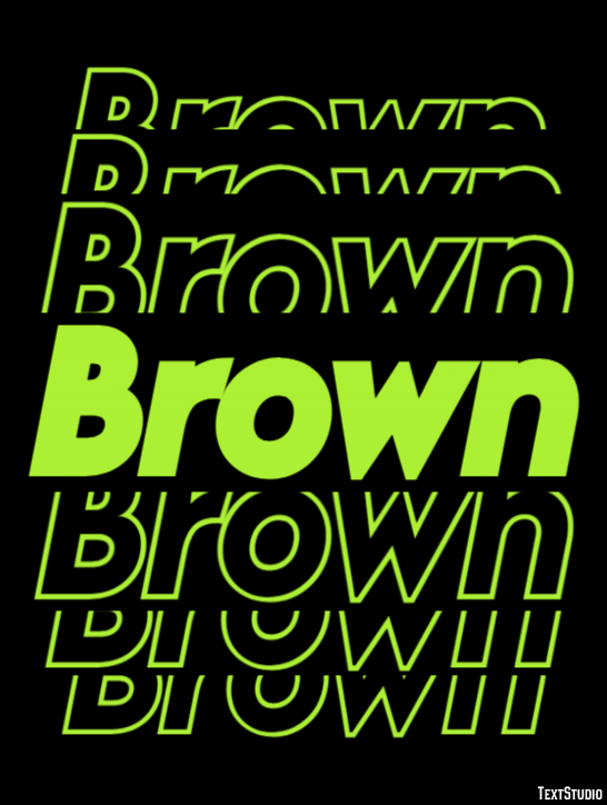 Brown Text Effect