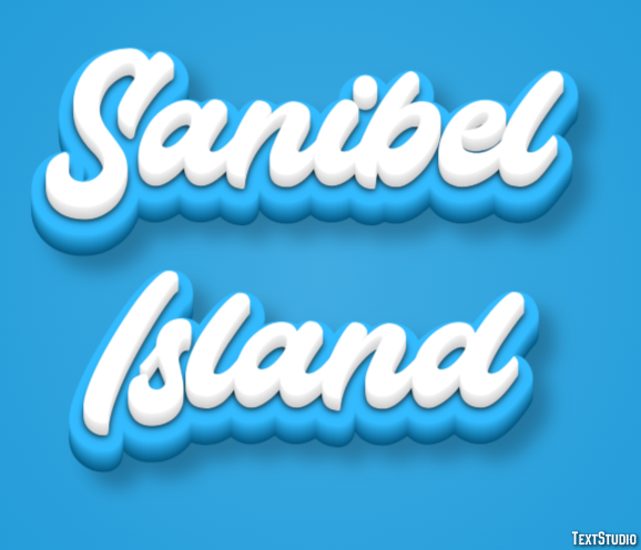 Sanibel Island Effetto testo