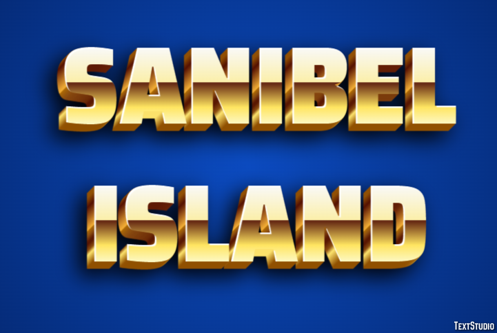 Sanibel Island Effetto testo