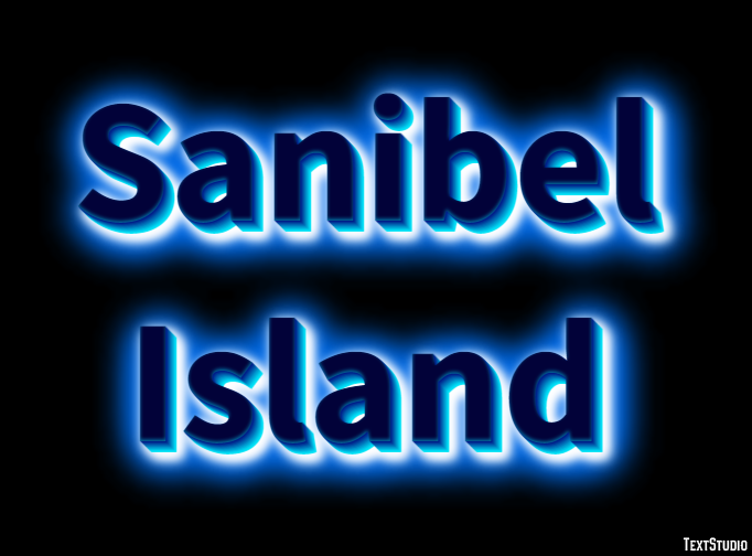 Sanibel Island Effetto testo