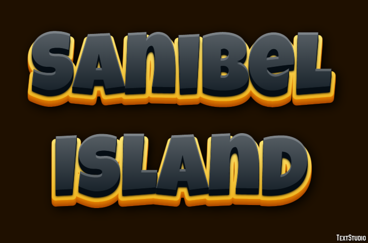 Sanibel Island Effetto testo