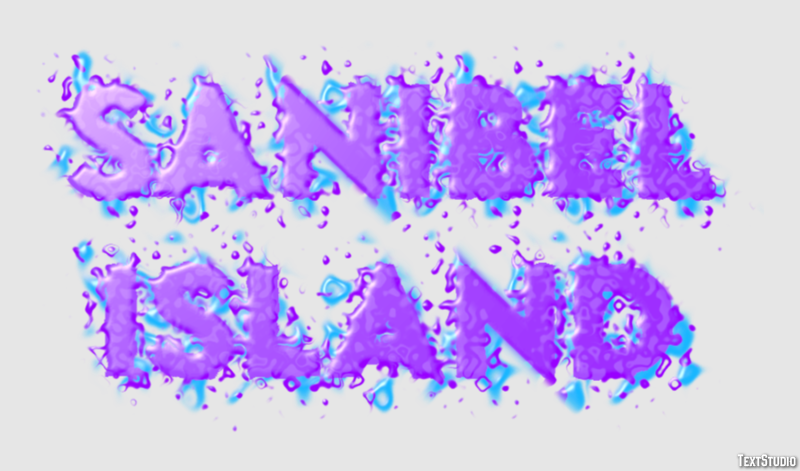 Sanibel Island Effetto testo