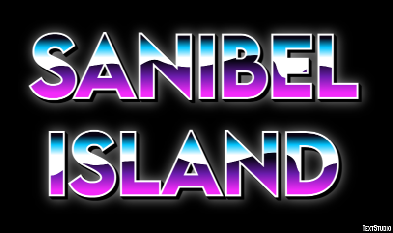 Sanibel Island Effetto testo