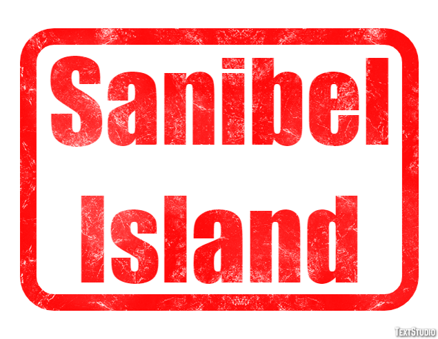 Sanibel Island Effetto testo