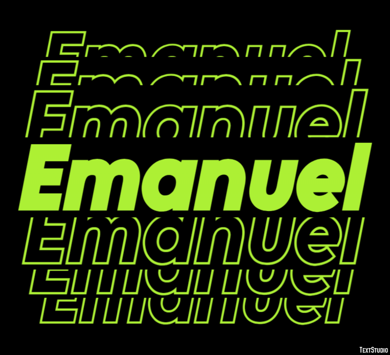 Emanuel Text Effect