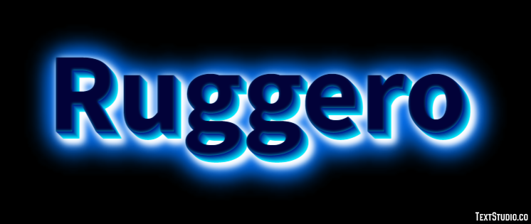 Ruggero Effetto testo