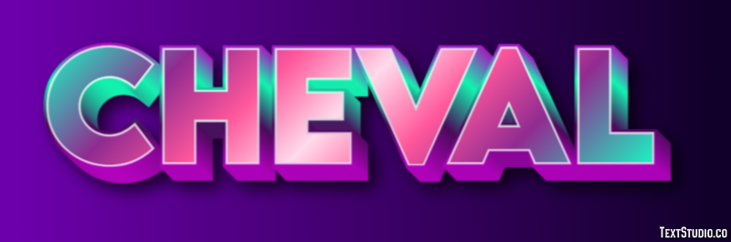 Cheval Effet de Texte