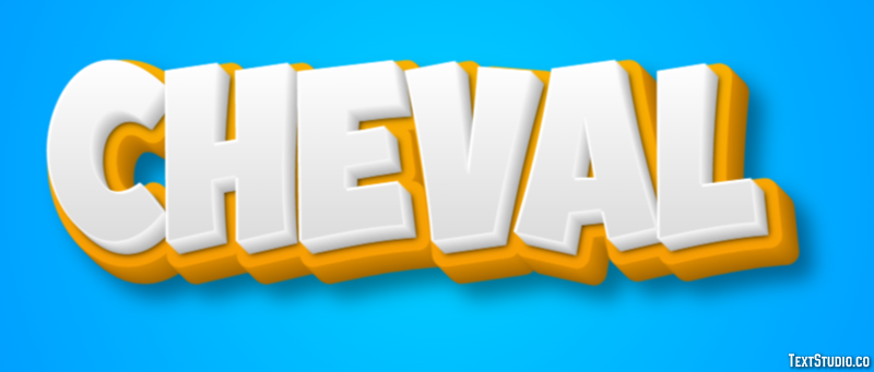Cheval Effet de Texte