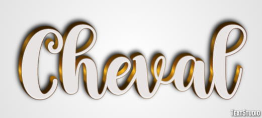 Cheval Effet de Texte