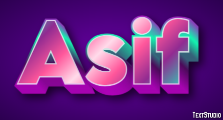 Asif Effetto testo