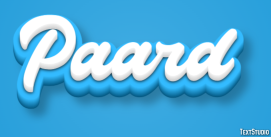 Paard Tekst Effect
