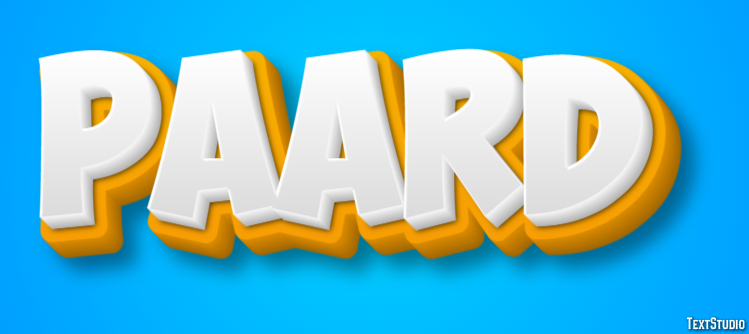 Paard Texteffekt