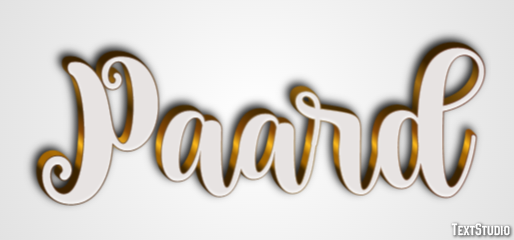 Paard Texteffekt