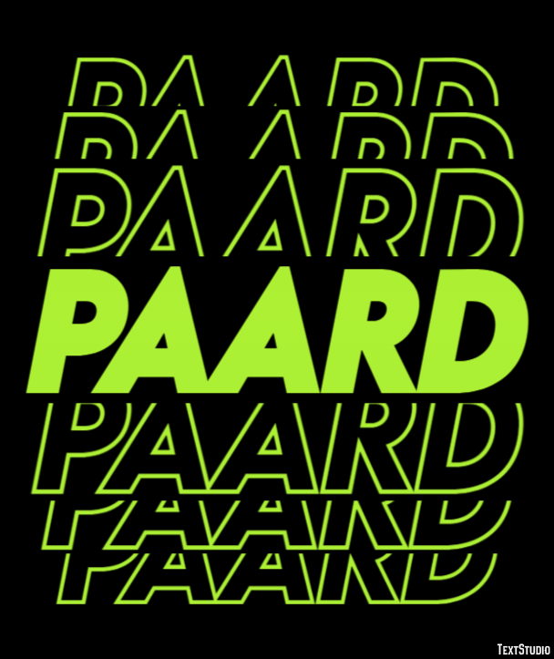 Paard Tekst Effect