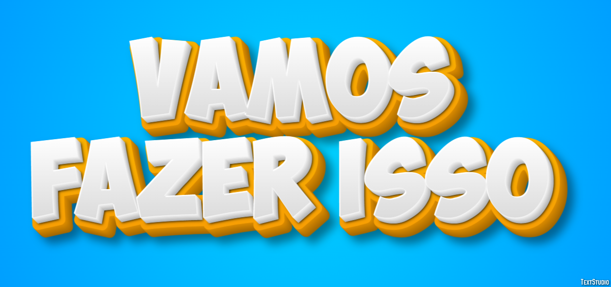 Vamos fazer isso Efeito de texto