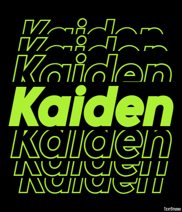 Kaiden Efekt tekstowy