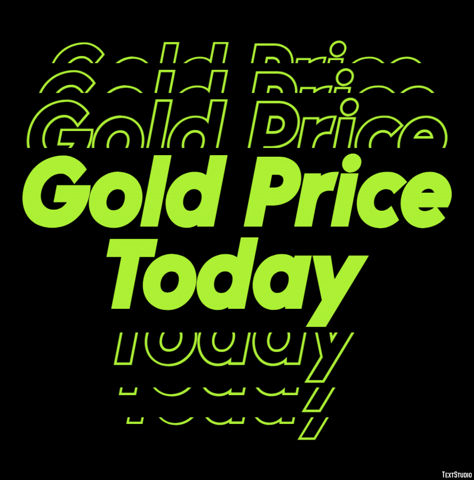 Gold Price Today Texteffekt