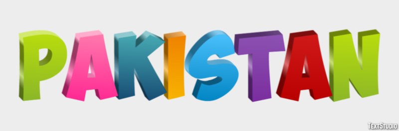Pakistan Text Effect