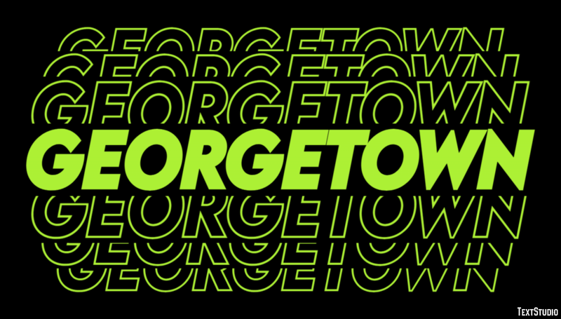Georgetown Efeito de texto