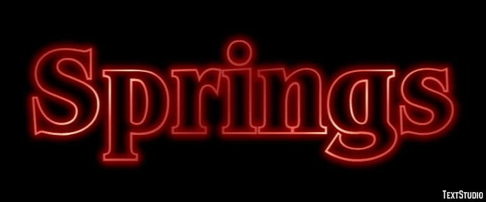 Springs Efecto de Texto