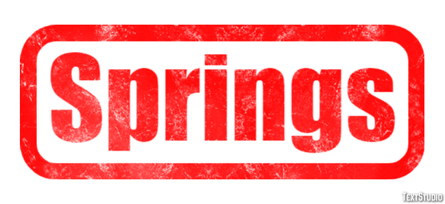 Springs Efekt tekstowy