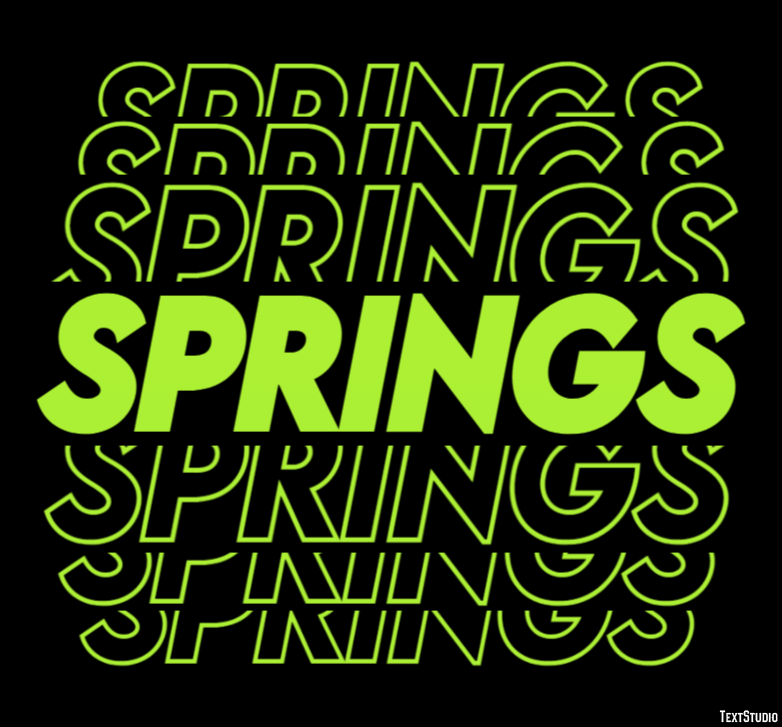 Springs Efekt tekstowy