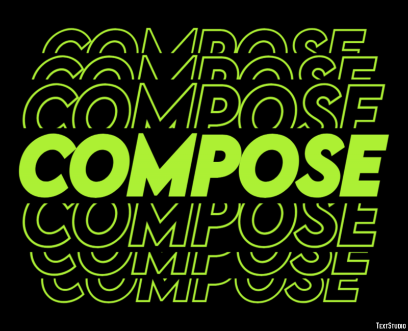 Compose Эффект текста