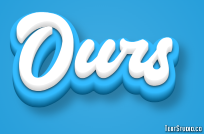 Ours Effetto testo