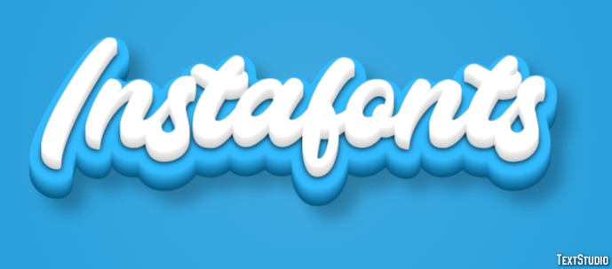 Instafonts Text Effect