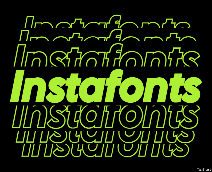Instafonts Text Effect