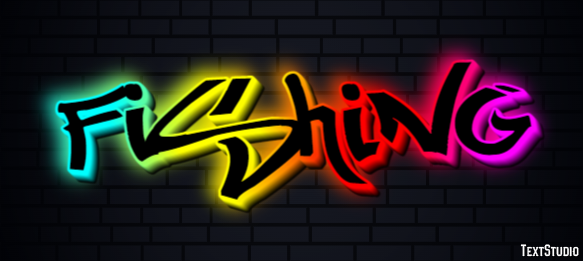 Fishing Text Effect