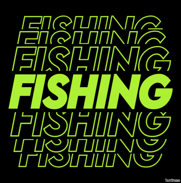 Fishing Effet de texte