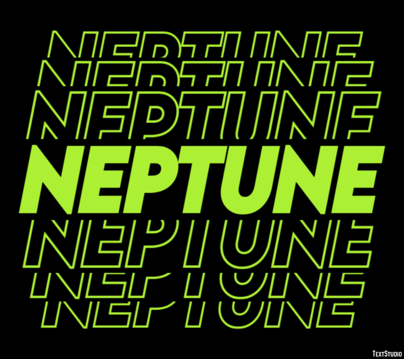 Neptune Text Effect